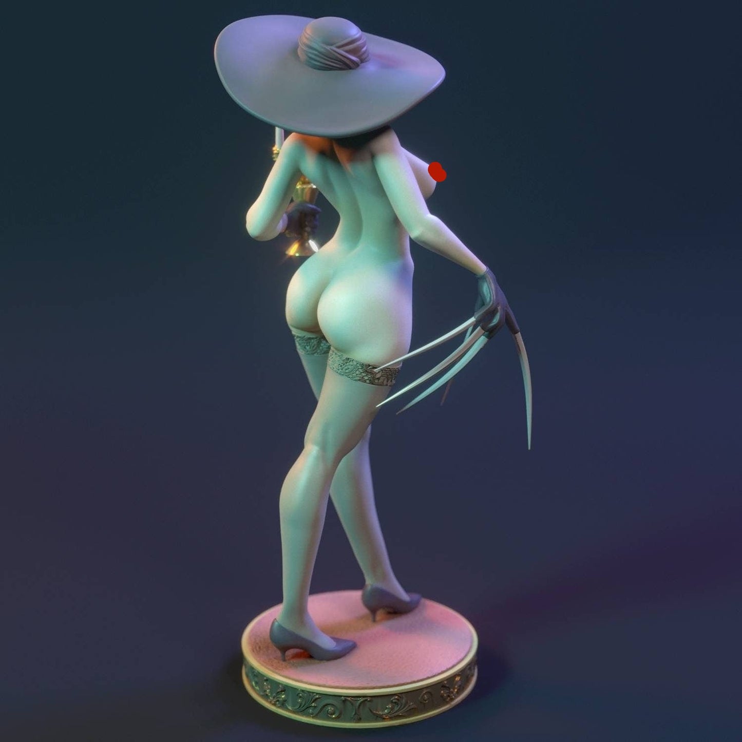 Lady Dimitrescu - SFW - NSFW - sexy -  unpainted - 3d print - fan art - figurine