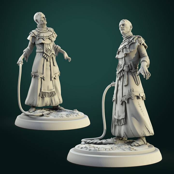 Cultists - 32mm scale  - D&D - pathfinder - tabletop - rpg - fantasy - miniature - white werewolf tavern