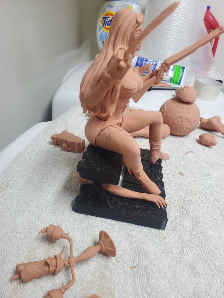 lady Evil dead (fan art) - Sexy - sfw - nsfw -  unpainted - 3d printed - figurine - statue