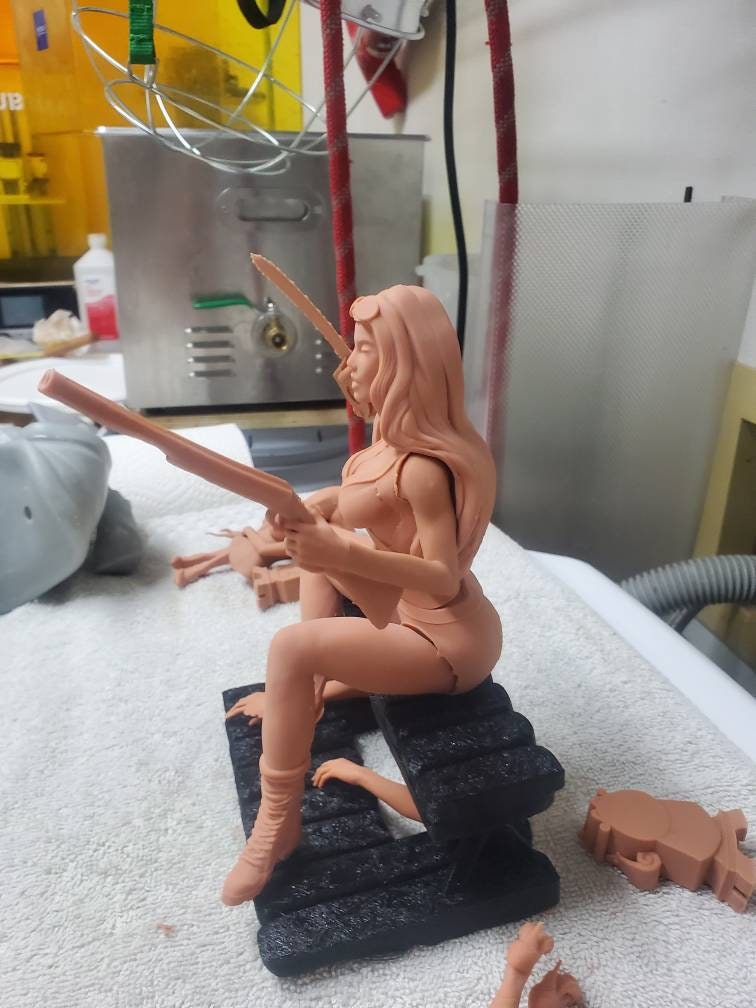 lady Evil dead (fan art) - Sexy - sfw - nsfw -  unpainted - 3d printed - figurine - statue