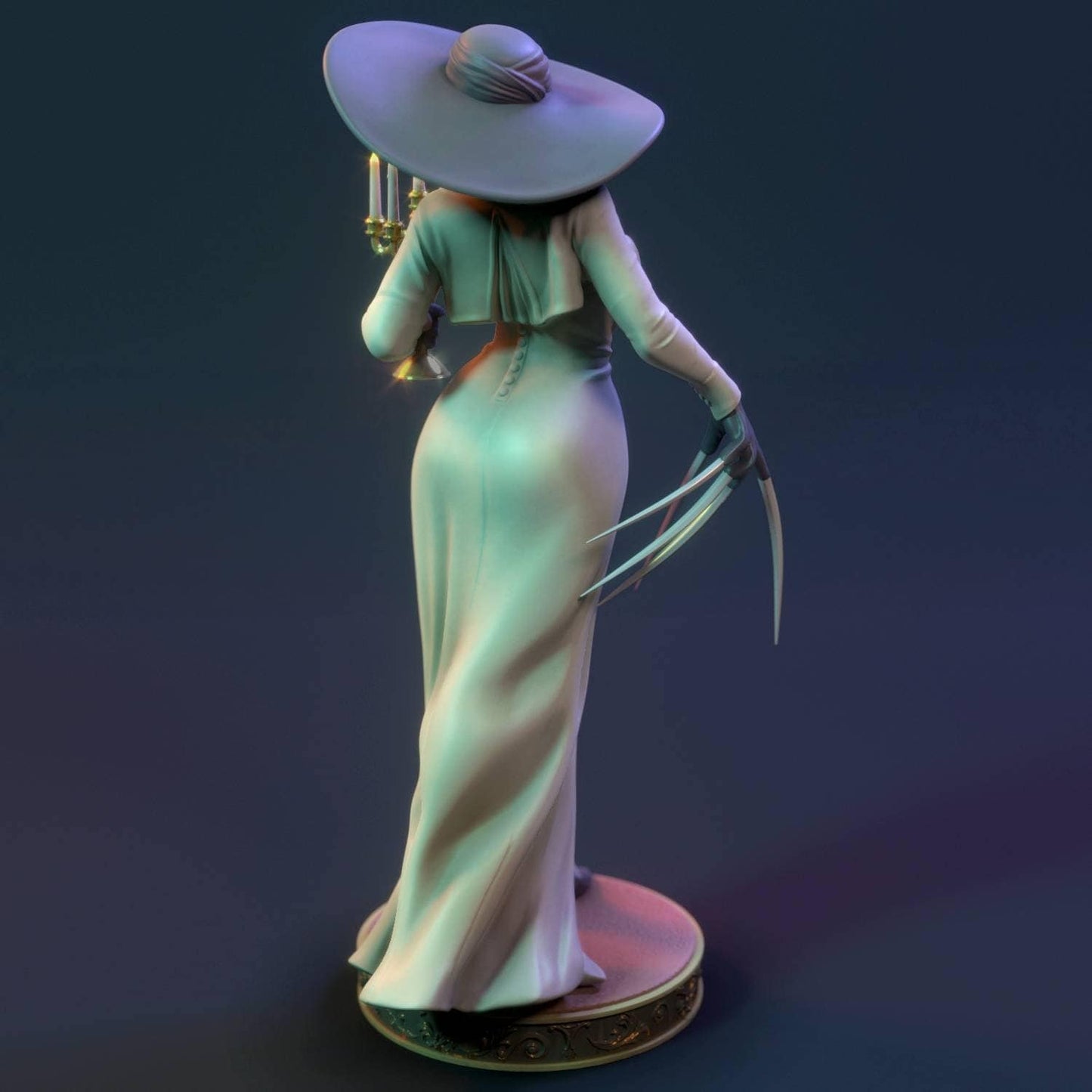 Lady Dimitrescu - SFW - NSFW - sexy -  unpainted - 3d print - fan art - figurine