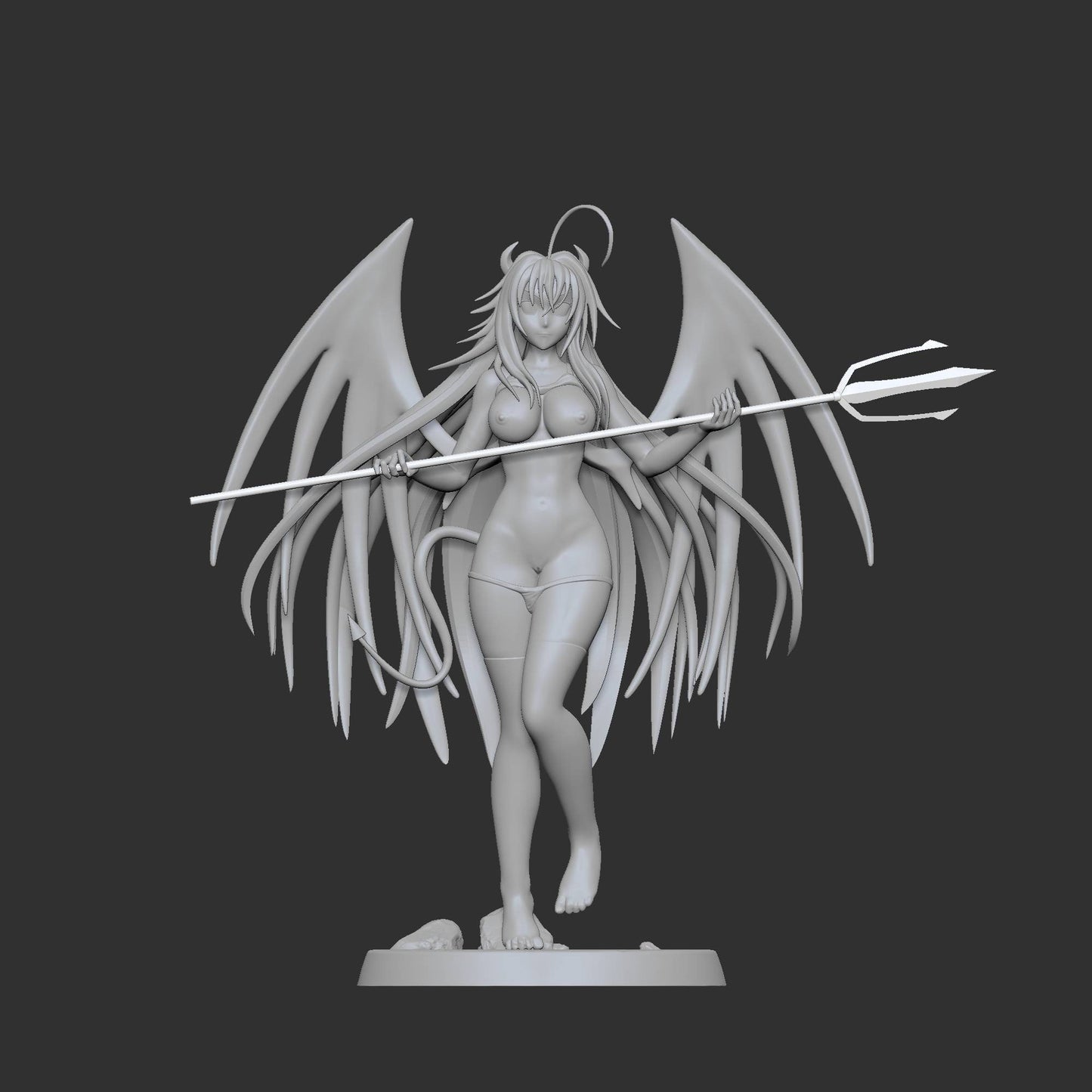 Rias Gremory - Sexy - nsfw -  highschool dxd - unpainted - 3d print- fan art