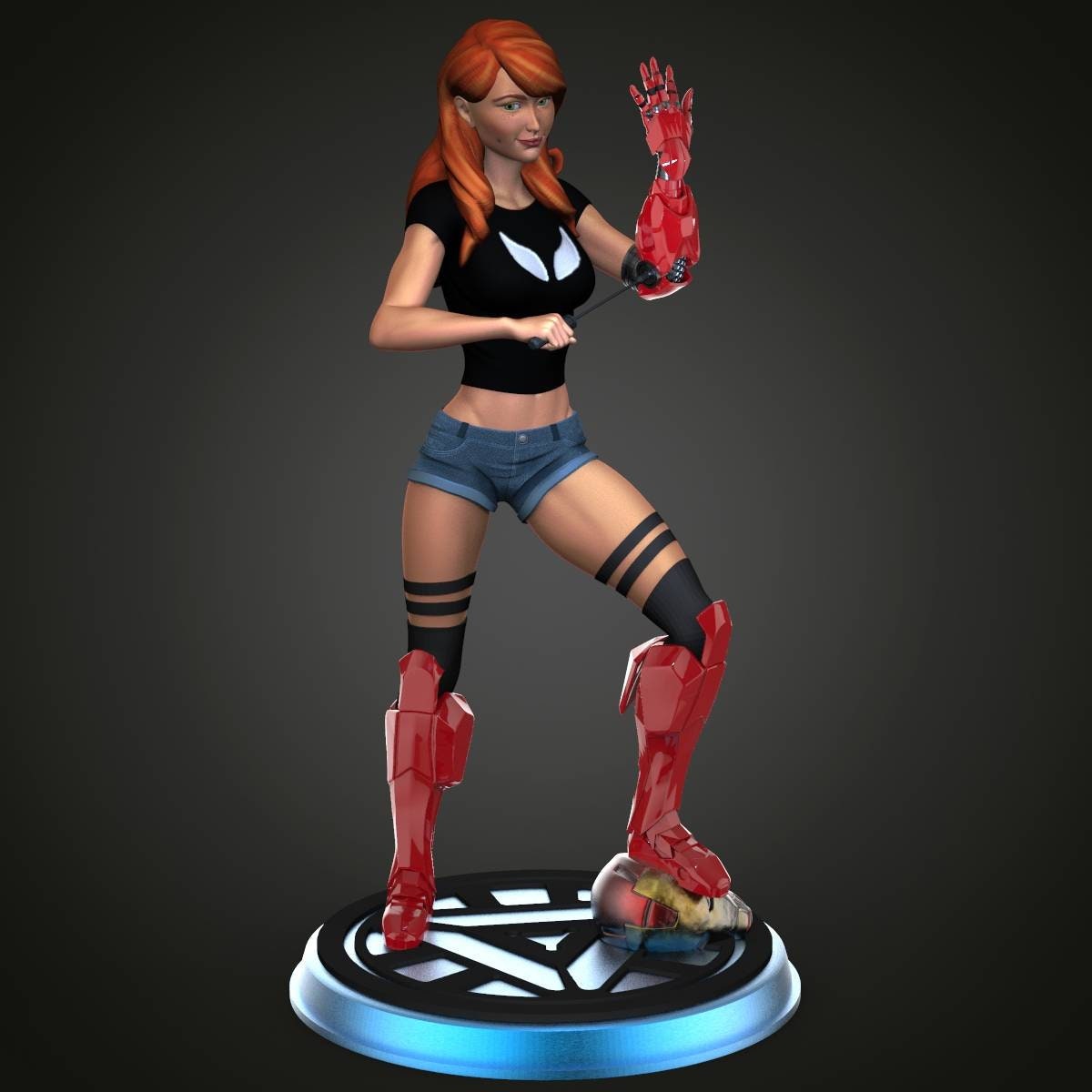 Mary Jane - Iron man - sfw - Nsfw -  unpainted - 3d print - fan art - figure