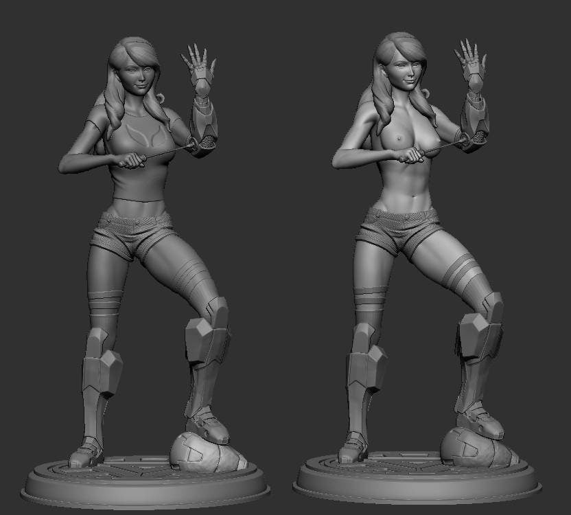 Mary Jane - Iron man - sfw - Nsfw -  unpainted - 3d print - fan art - figure