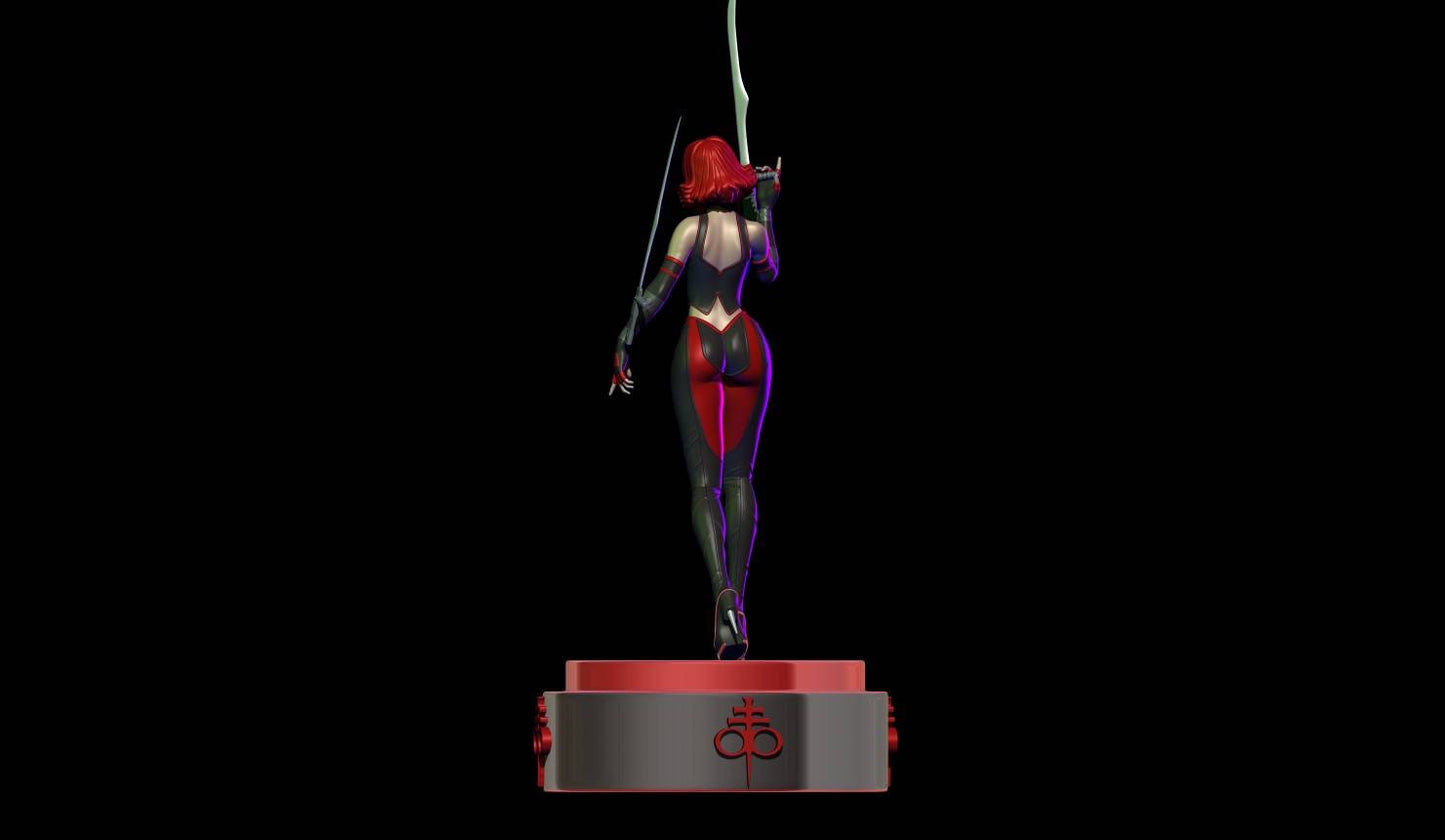 Blood Rayne  - Sexy - sfw - NSFW - unpainted - 3d print - fan art