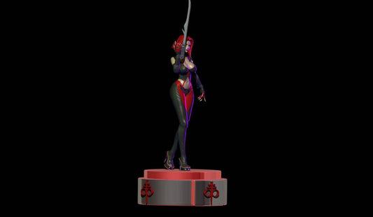 Blood Rayne  - Sexy - sfw - NSFW - unpainted - 3d print - fan art