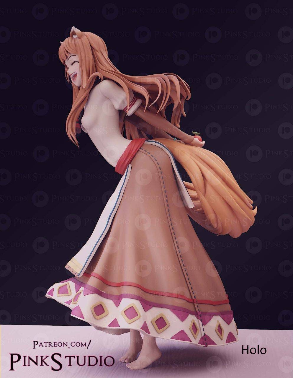 Holo - spice and wolf  3d print - UNPAINTED - Cute - sexy -  nsfw