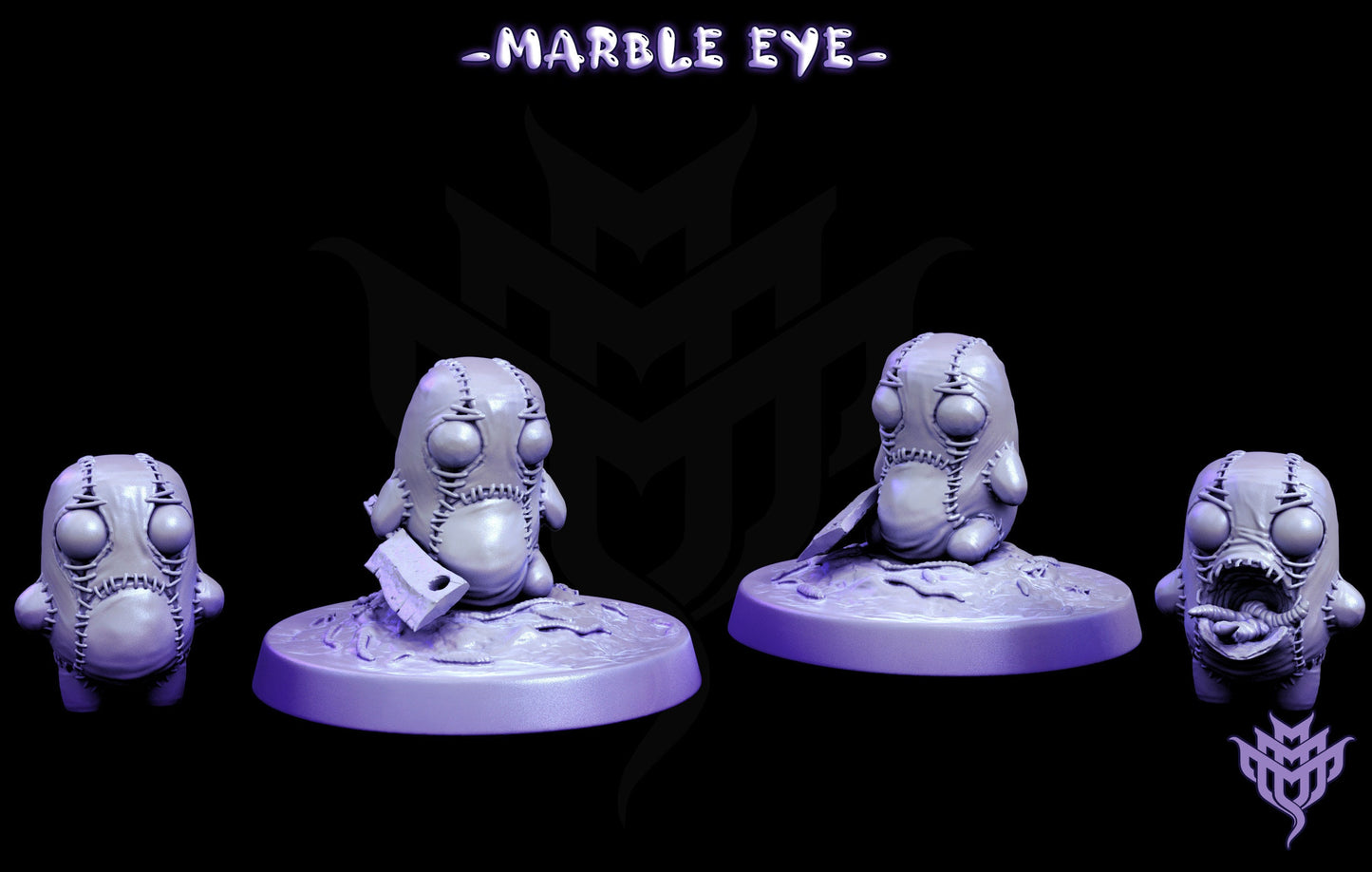 AdorableNightmares - Marble eyes - 32mm - scale - fantasy - tabletop - rpg - miniatures - MiniMonsterMayhem