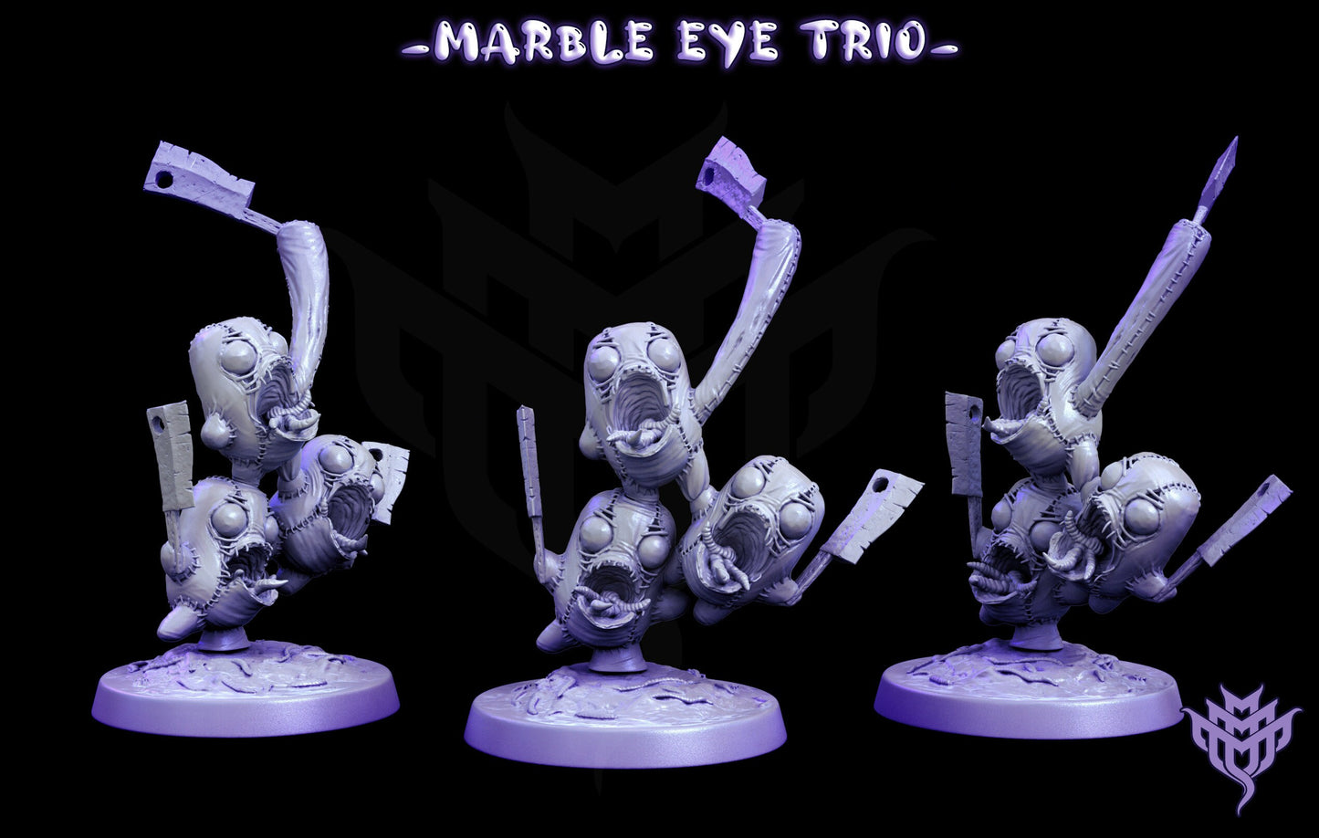 AdorableNightmares - Marble eyes - 32mm - scale - fantasy - tabletop - rpg - miniatures - MiniMonsterMayhem