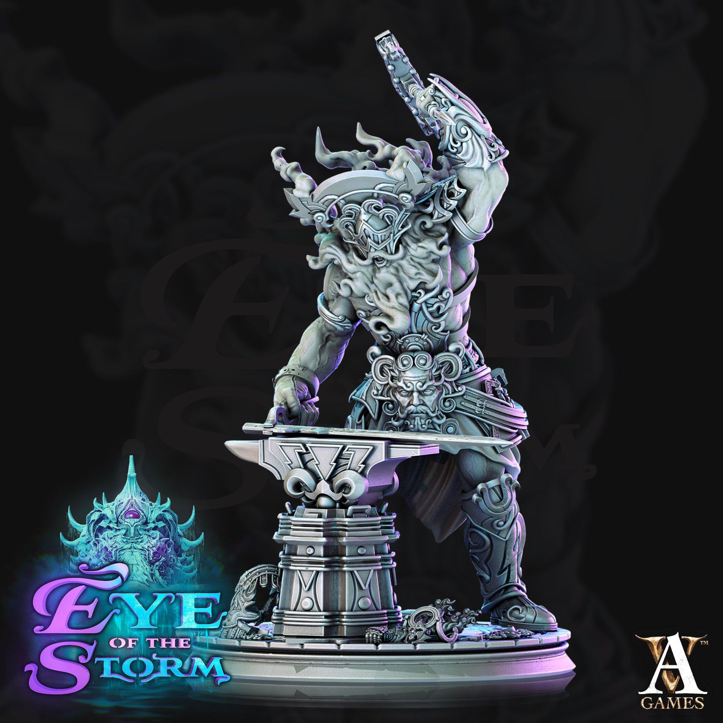 Argonatheus - Storm Giant Smith - Archvillain Games - Eye Of The Storm - 32mm - Scale - Fantasy - Tabletop - RPG - DND - Miniature