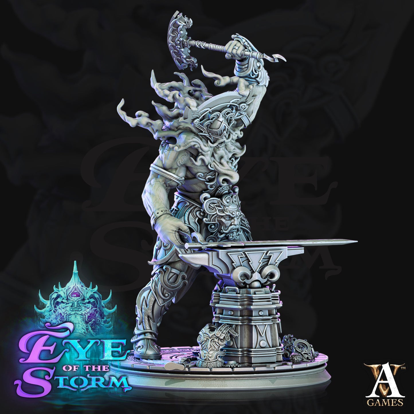 Argonatheus - Storm Giant Smith - Archvillain Games - Eye Of The Storm - 32mm - Scale - Fantasy - Tabletop - RPG - DND - Miniature