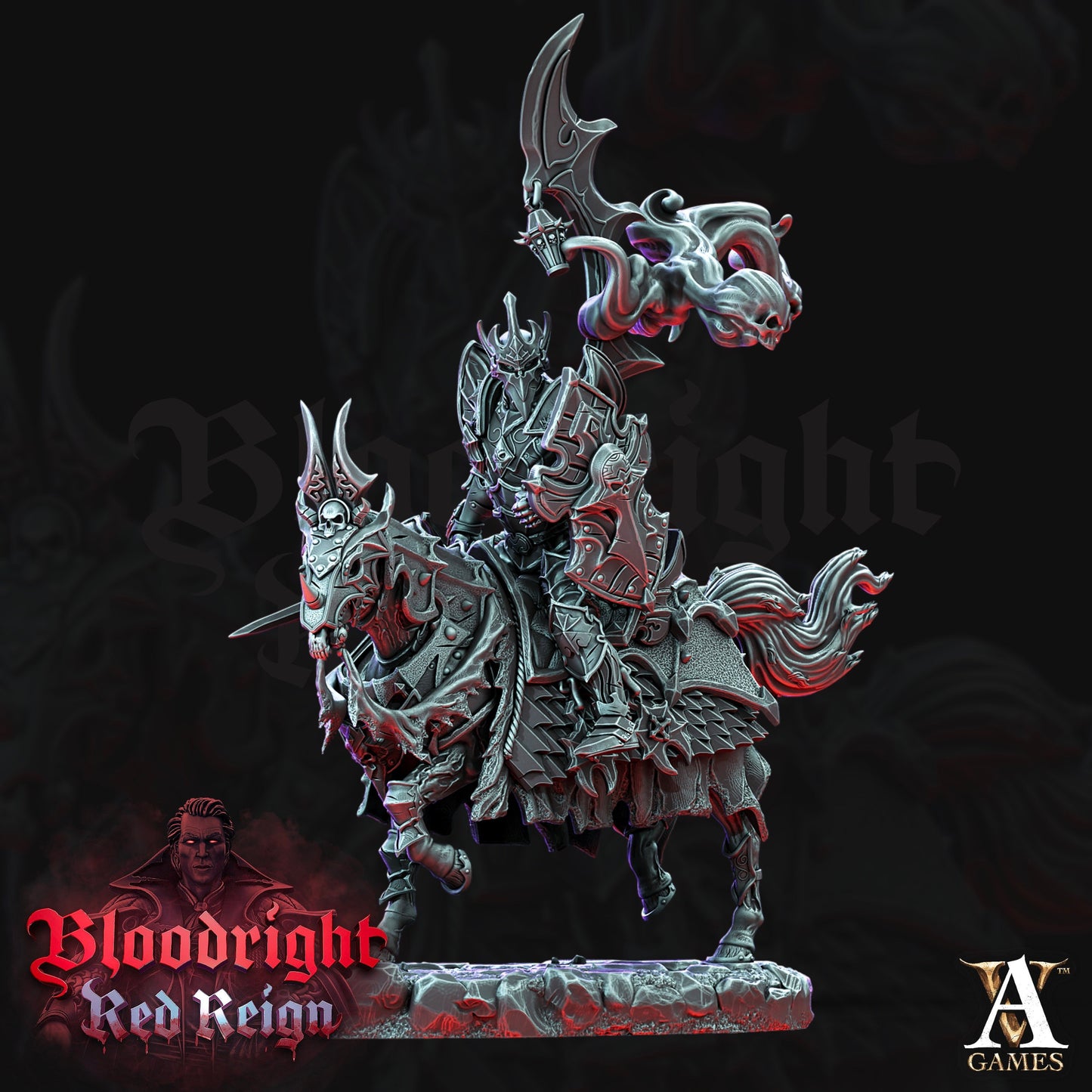 Dread Hussars- Archvillian Games – Bloodrite Red Reign - Fantasy - DnD - RPG - Tabletop - Gaming - miniature