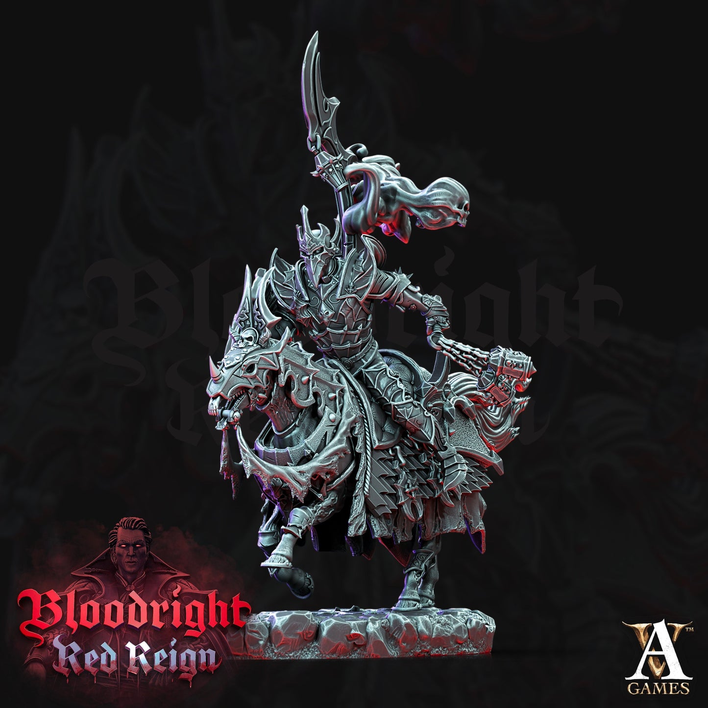 Dread Hussars- Archvillian Games – Bloodrite Red Reign - Fantasy - DnD - RPG - Tabletop - Gaming - miniature