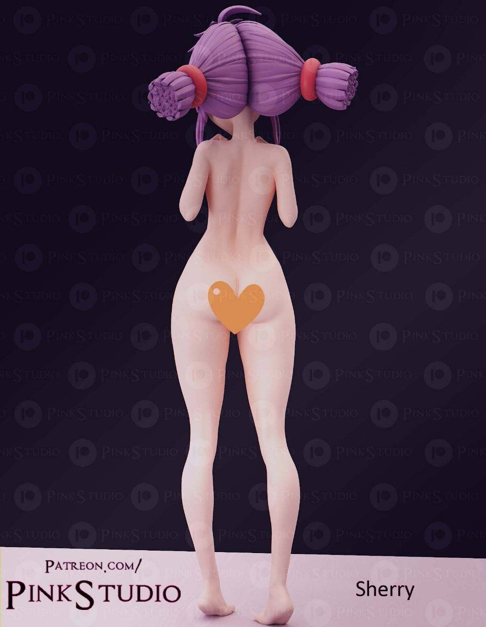 Sherry - Cute - sfw - NSFW - elf gir - pink studios - unpainted - 3d printed - figure - statue