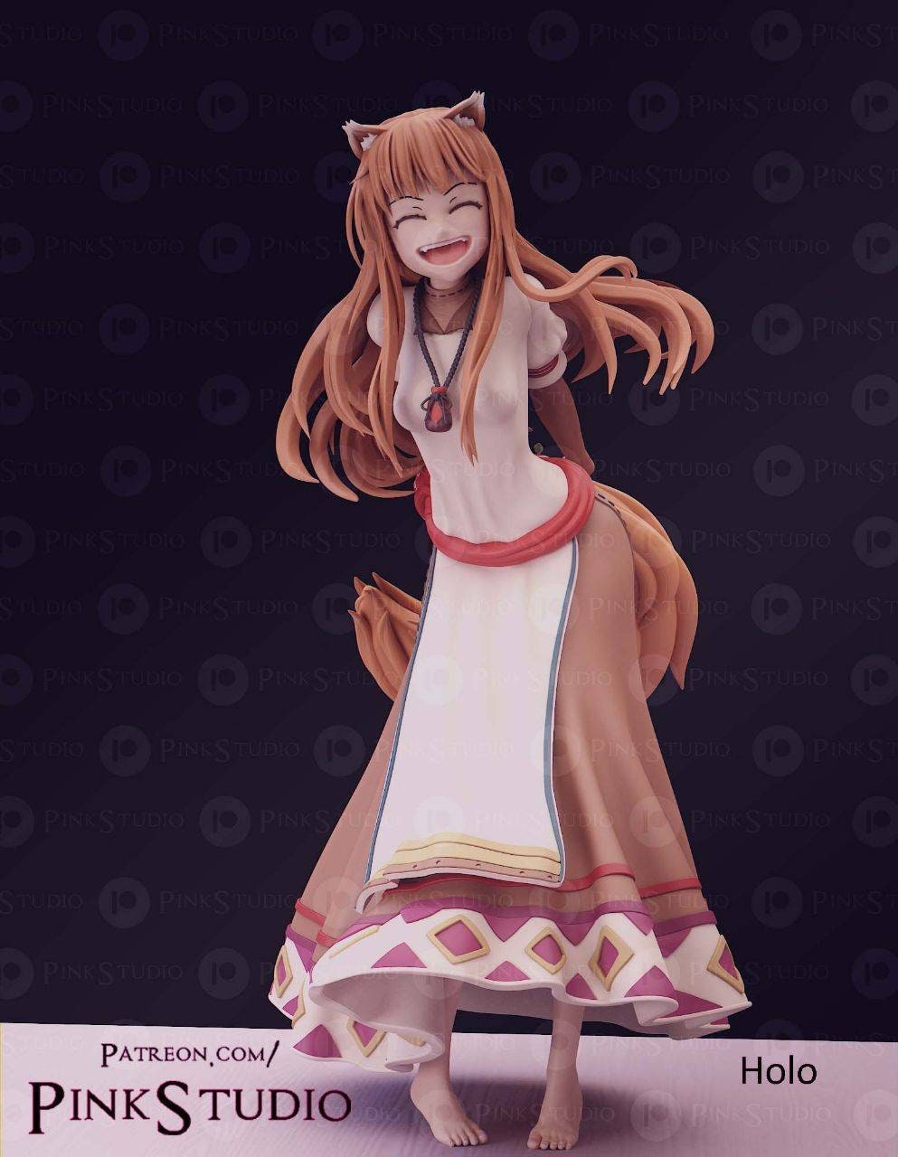 Holo - spice and wolf  3d print - UNPAINTED - Cute - sexy -  nsfw