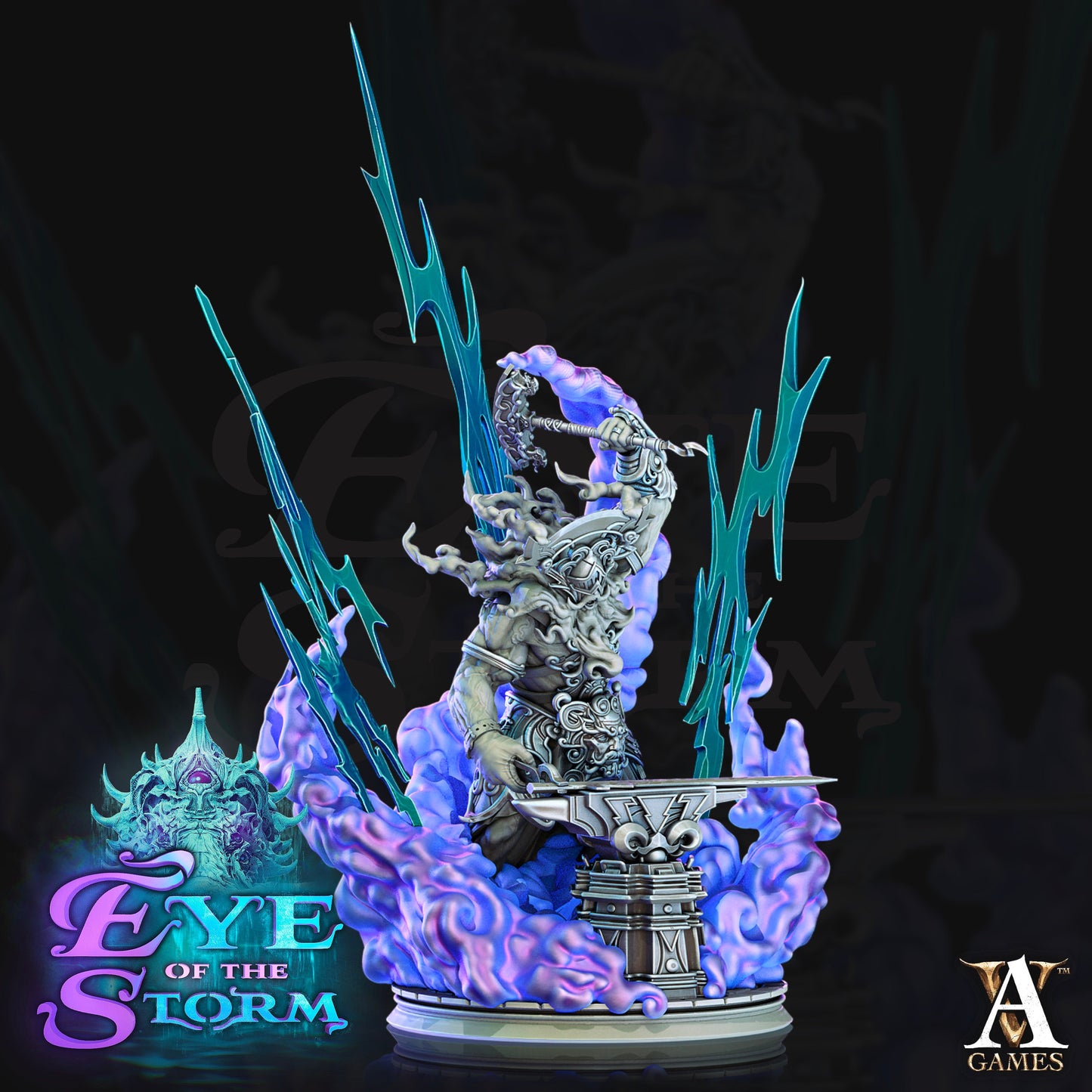 Argonatheus - Storm Giant Smith - Archvillain Games - Eye Of The Storm - 32mm - Scale - Fantasy - Tabletop - RPG - DND - Miniature