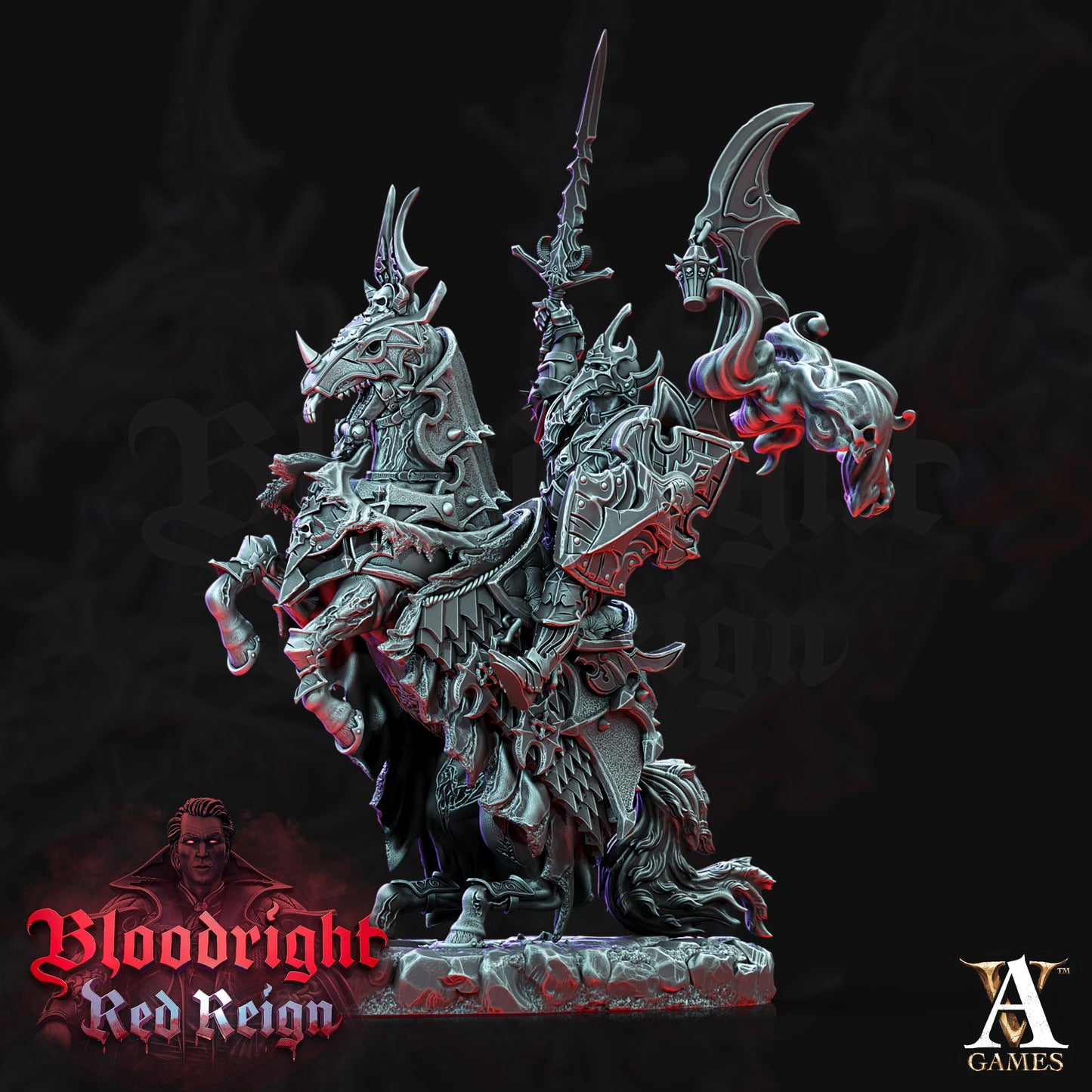 Dread Hussars- Archvillian Games – Bloodrite Red Reign - Fantasy - DnD - RPG - Tabletop - Gaming - miniature