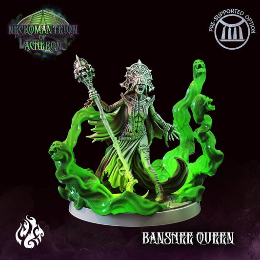 Banshee Queen - 32mm - fantasy - tabletop - RPG - Crippled God Foundry - Necromanteion of Acheron - unpainted - miniature