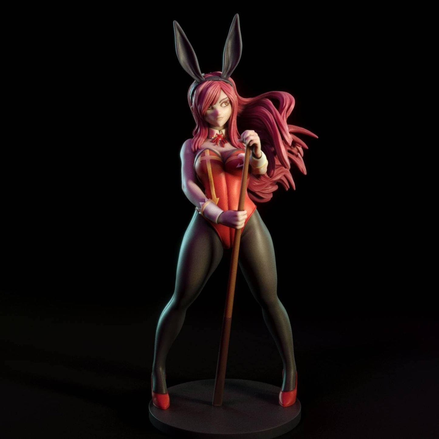 Ezra Scarlett bunny - sfw - nsfw - fan art - unpainted - 3d printed statue