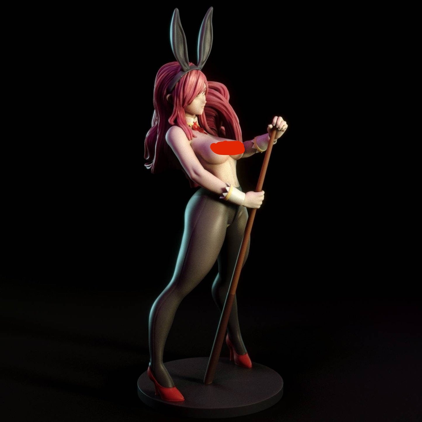 Ezra Scarlett bunny - sfw - nsfw - fan art - unpainted - 3d printed statue