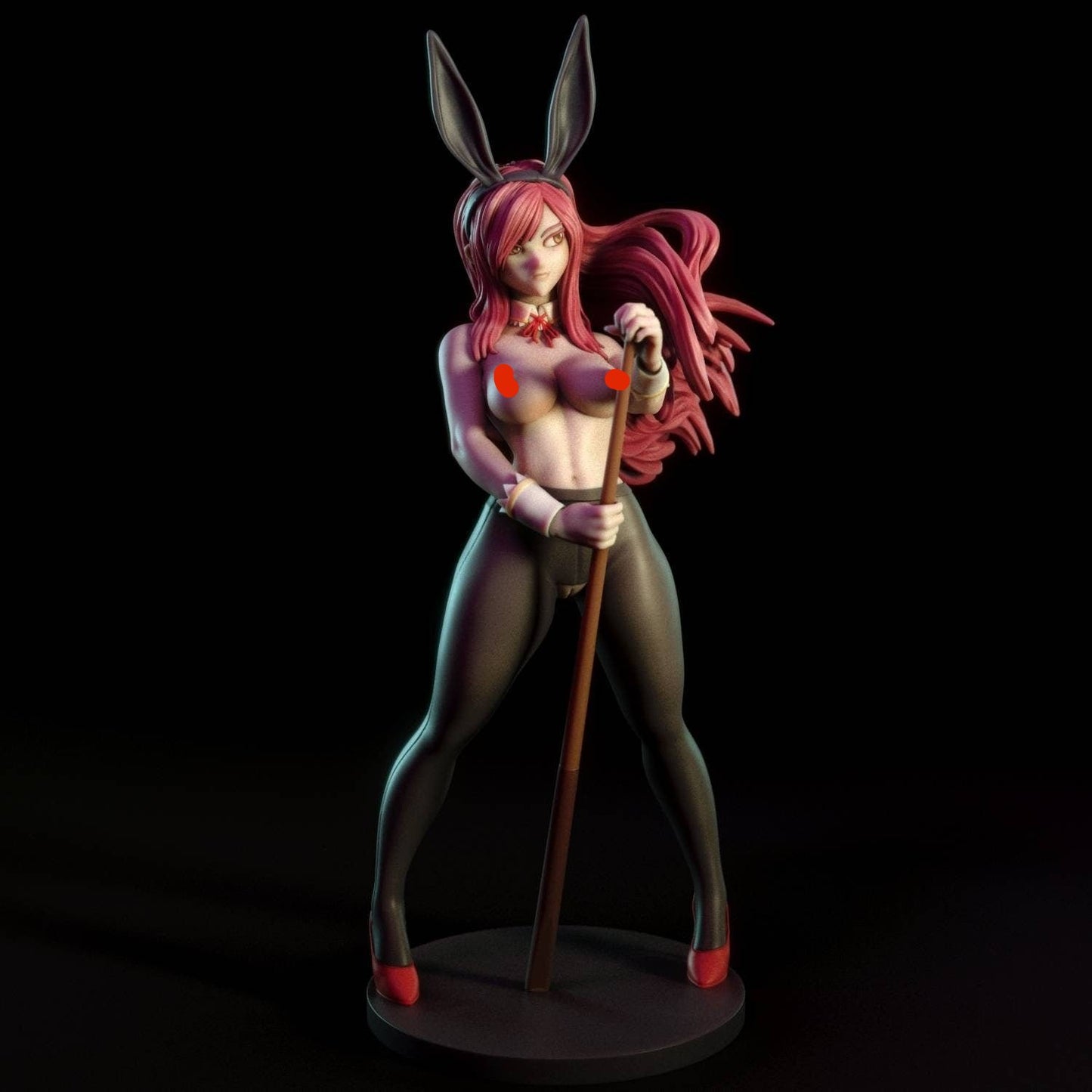 Ezra Scarlett bunny - sfw - nsfw - fan art - unpainted - 3d printed statue