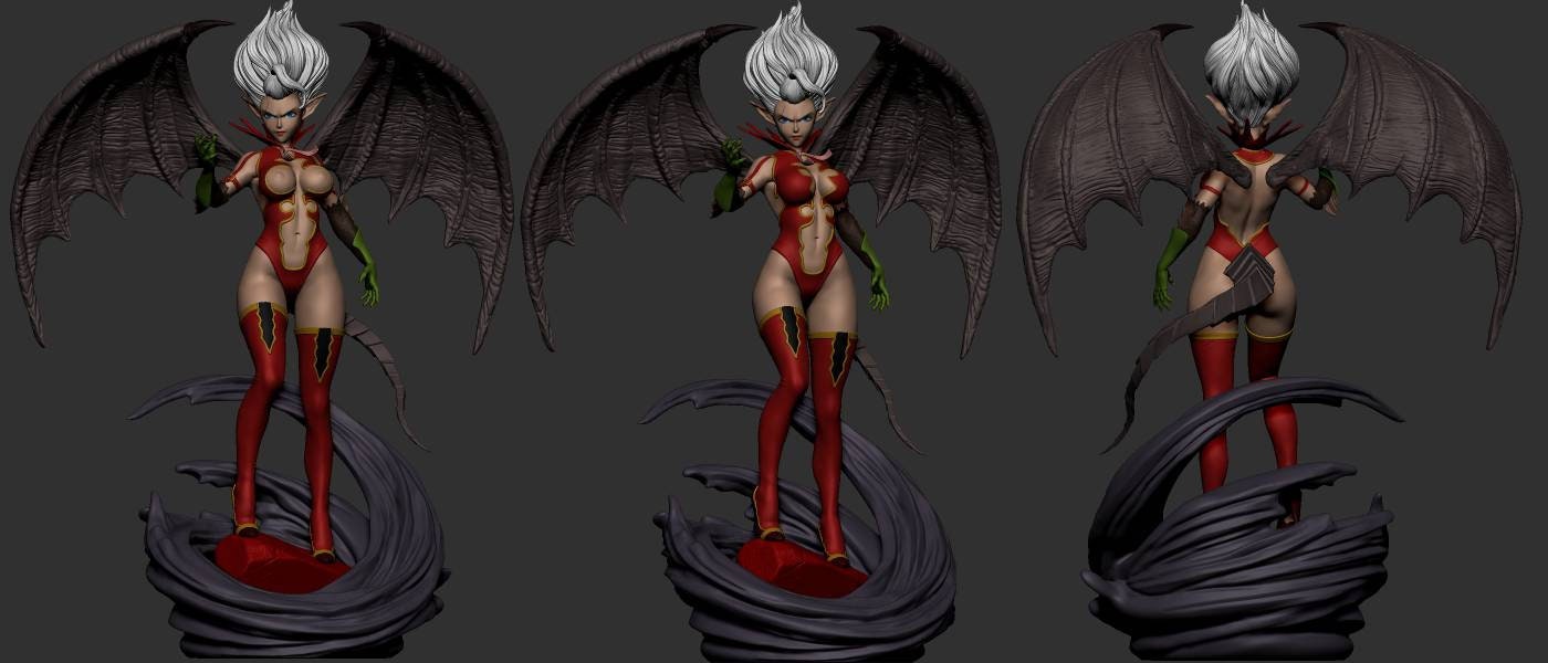 Mirajane Strauss - Fairy tale - sfw - nsfw - unpainted - fan art - 3d printed model