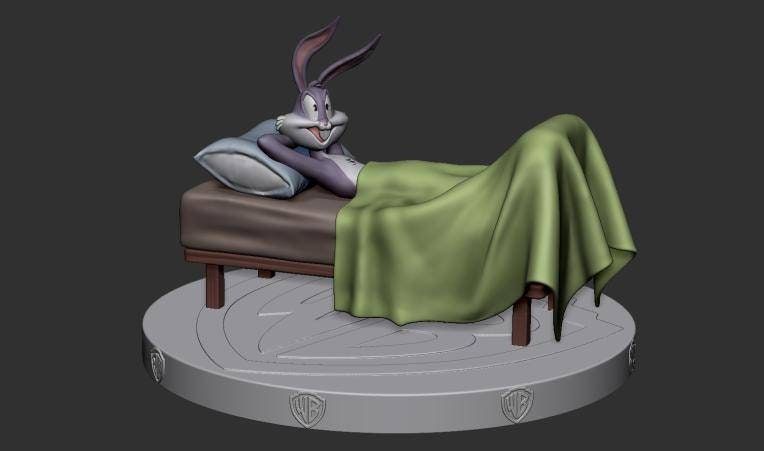 Lola Bunny - bugs - Sexy - sfw - nsfw - unpainted - 3d printed model - fan art