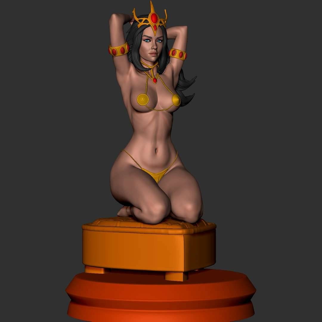 Dejah Thoris - princess - of - Mars - sfw - nsfw - unpainted - 3d printed model - fan art