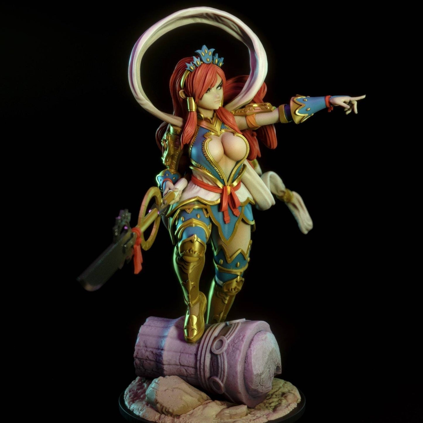 Ezra Scarlett - Fairy tale - sfw - NSFW- pinup - unpainted - FAN ART -  3d printed- statue