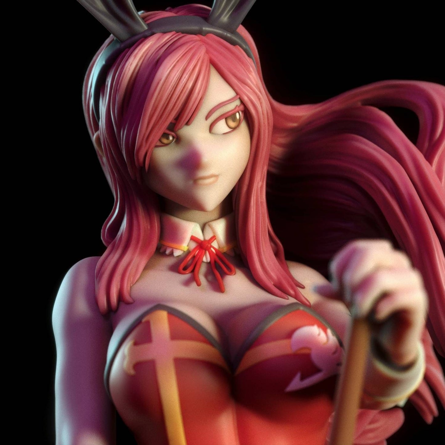 Ezra Scarlett bunny - sfw - nsfw - fan art - unpainted - 3d printed statue