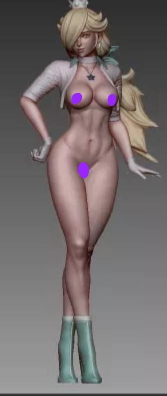 Rosalina - Mario kart - sfw - nsfw - sexy - unpainted - 3d printed model - fan art