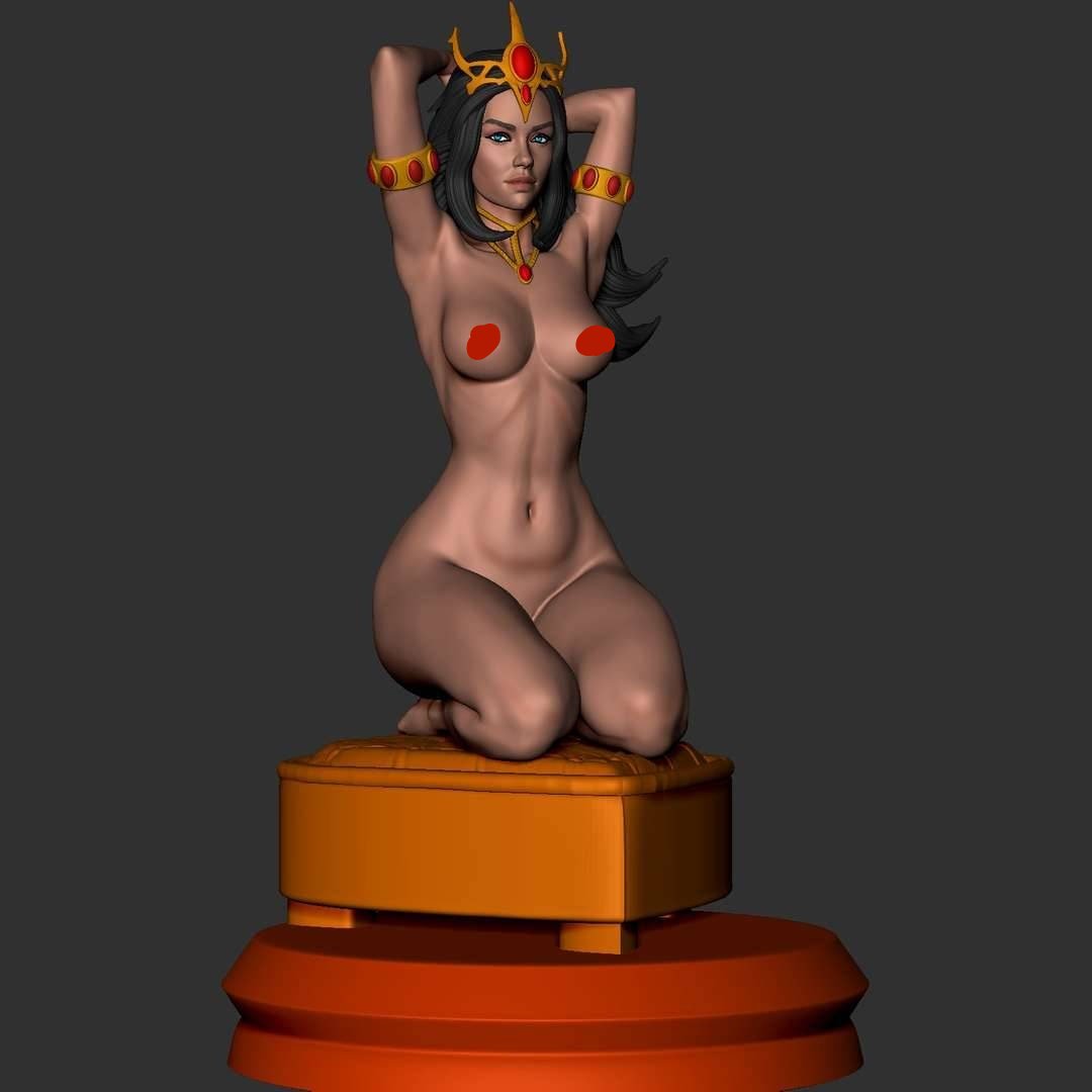 Dejah Thoris - princess - of - Mars - sfw - nsfw - unpainted - 3d printed model - fan art