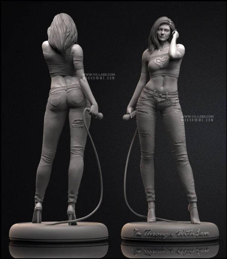 Beautiful Mary Jane - sfw -nsfw - unpainted - 3d printed model - fan art