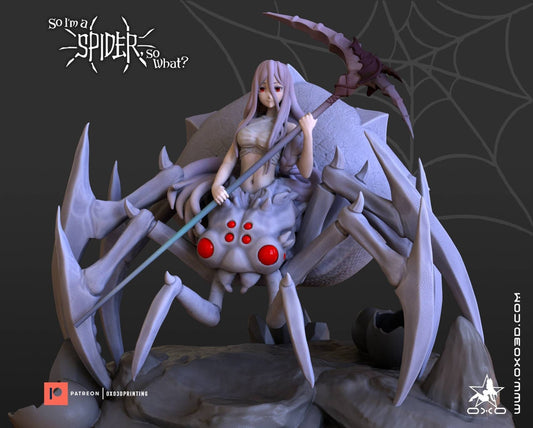 Kumoko - spider lady - so I'm a spider - sfw - nsfw - unpainted - 3d printed model - fan art