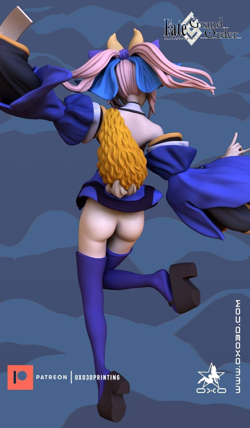 Tamamo no Mae - fate grand order - sfw - nsfw - unpainted - 3d printed model - fan art