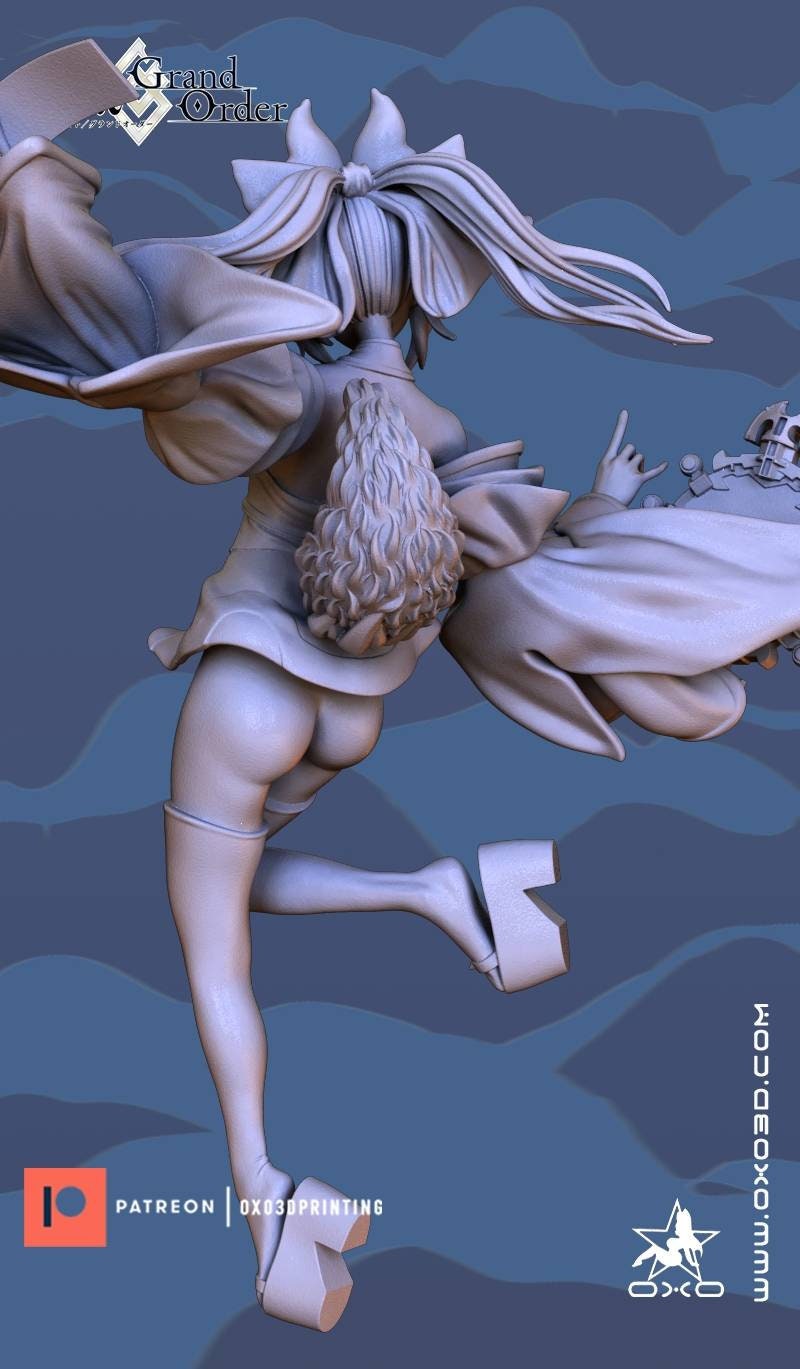 Tamamo no Mae - fate grand order - sfw - nsfw - unpainted - 3d printed model - fan art