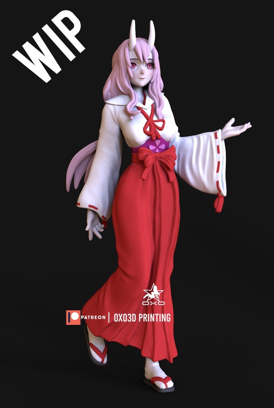 Shuna - sexy oni anime girl - That time I got reincarnated as a slime - sfw - nsfw - unpainted - 3d printed model - fan art