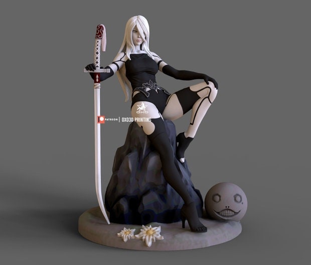 A2 - Nier Automata - sfw - nsfw - unpainted - 3d printed model - fan art