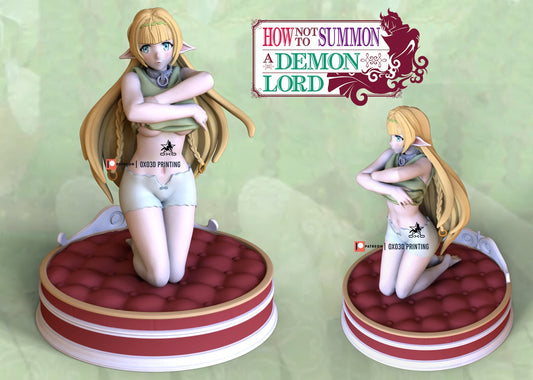 Shera - how not to summon a demon lord - sfw - nsfw - unpainted 3d model - fan art