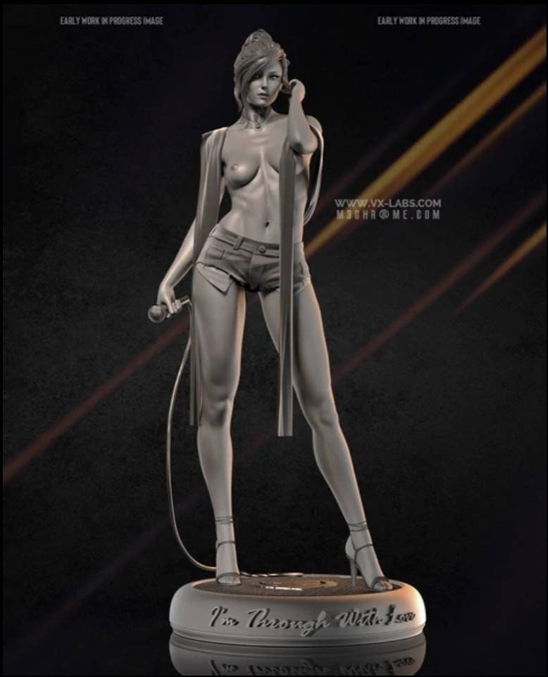 Beautiful Mary Jane - sfw -nsfw - unpainted - 3d printed model - fan art