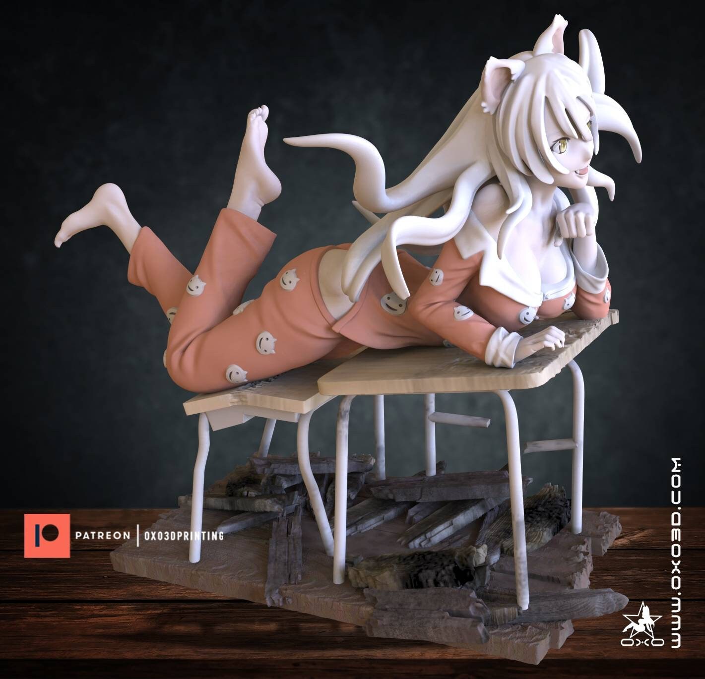 Black Hanekawa - sfw - nsfw - unpainted - 3D printed - model - fan art