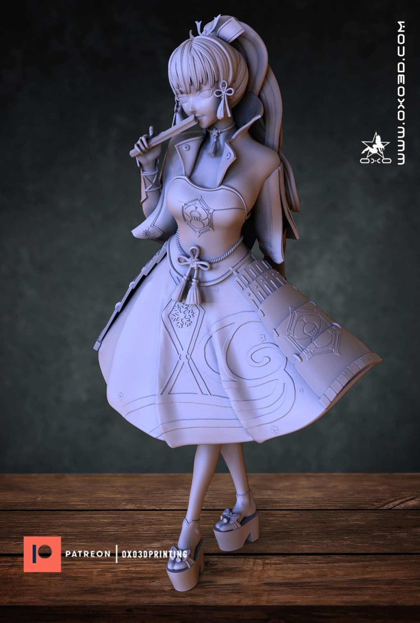 Kamisato Ayaka - genuine impact - sfw -nsfw - unpainted - 3d printed - fan art model