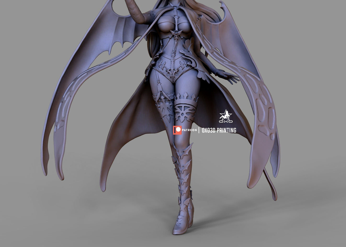 Succubus queen - Mabinogi world - sfw - nsfw - unpainted - 3d printed model - fan art