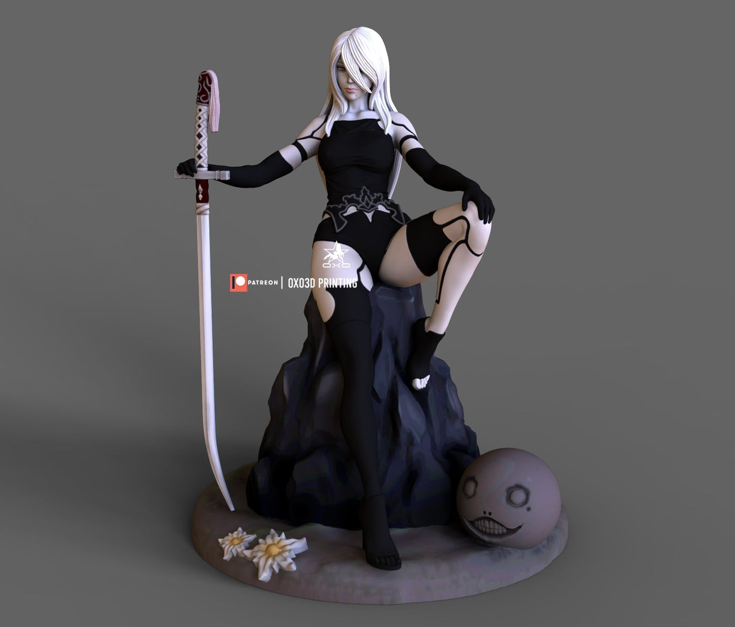 A2 - Nier Automata - sfw - nsfw - unpainted - 3d printed model - fan art