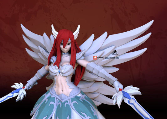 Ezra Scarlet Battle angel - Sfw - NSFW - unpainted - 3d printed model - fan art - fairy tale