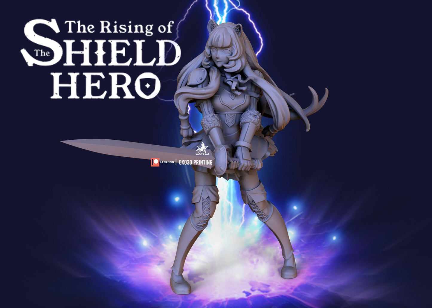 Raphtalia - Rising of the shield hero - SFW - NSFW - UNPAINTED - 3D printed model - Fan art