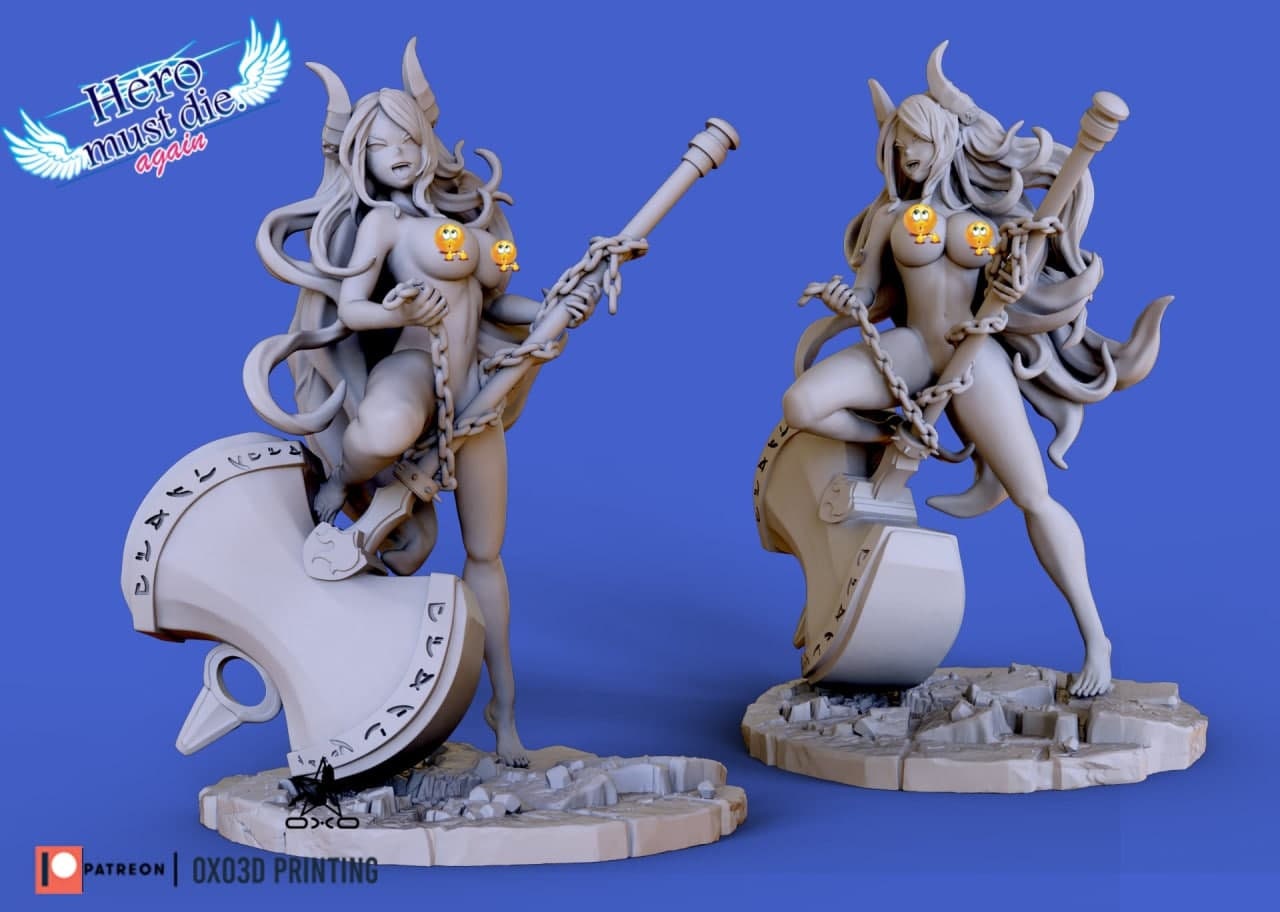 Naomi - Hero must die again - sfw - nsfw - unpainted - 3d printed model - fan art