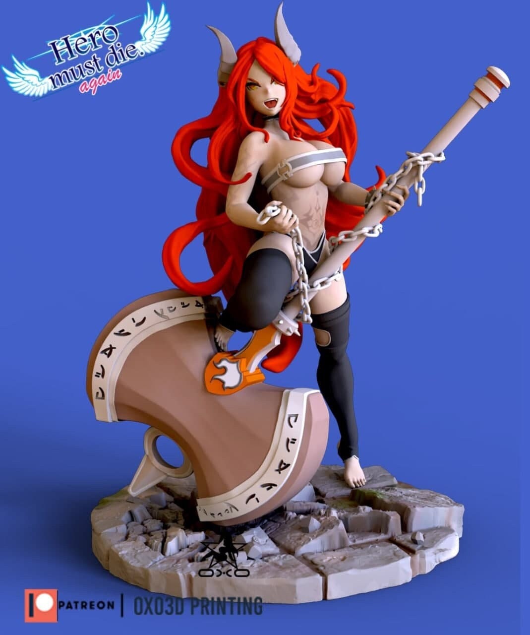 Naomi - Hero must die again - sfw - nsfw - unpainted - 3d printed model - fan art