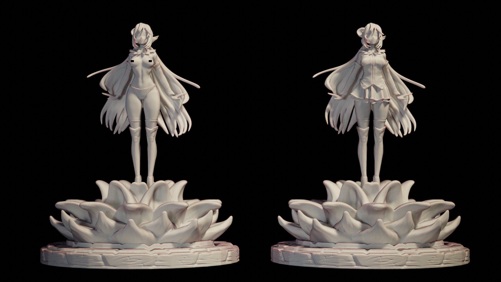 Aqua - Konosuba - SFW - NSFW - Unpainted 3d model - Fan art – 3D Printing  Empire