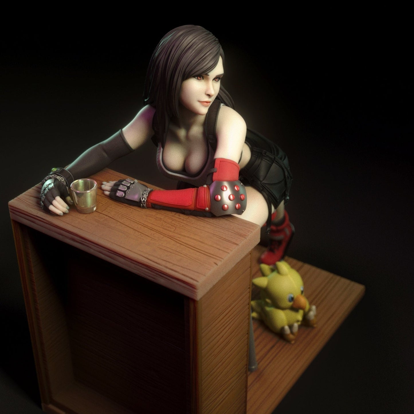 Tifa - Final Fantasy 7 - SFW - NSFW - UNPAINTED - 3D printed model - Fan art